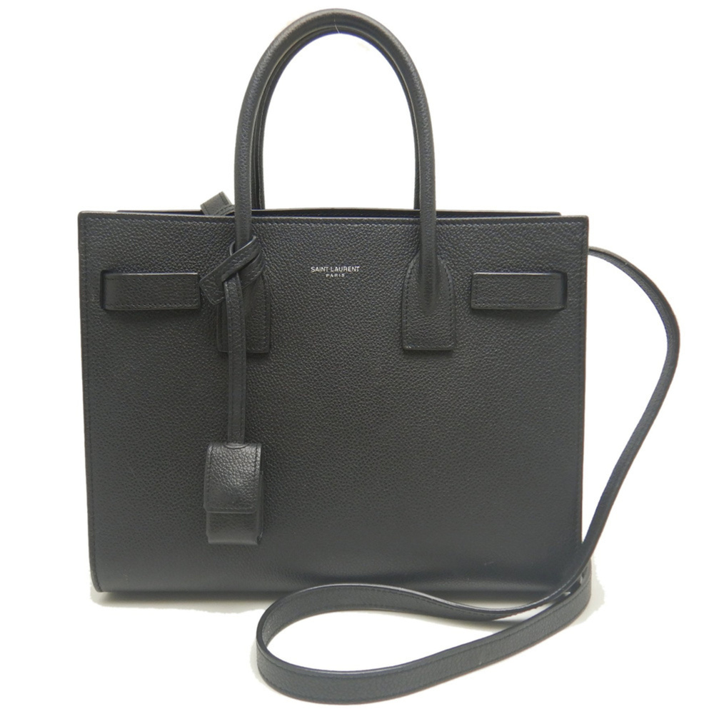 YVES SAINT LAURENT Sac de Jour Baby 421863 Handbag, Calfskin, Black, Women's ...